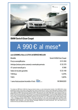A 990 € al mese - BMW Financial Services