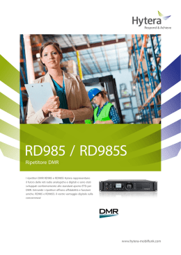 Hytera RD985 / RD985S - Ripetitore DMR