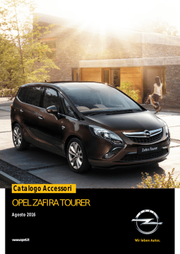 opel zafira tourer - Opel Accessories Catalogue