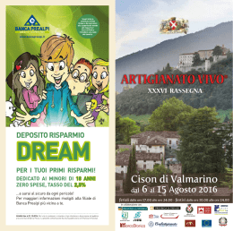 Artigianato Vivo - Comune di Cison di Valmarino