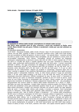Leggi la rassegna del 19 luglio 2016