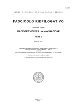 Radioservizi per la navigazione