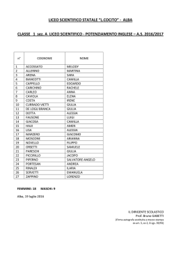 POTENZIAMENTO INGLESE - Liceo Scientifico Statale "L. Cocito"