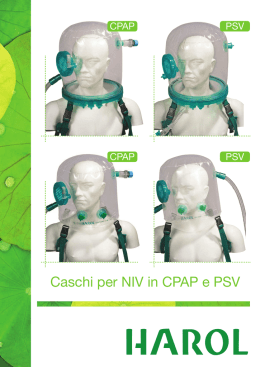 Caschi per NIV in CPAP e PSV