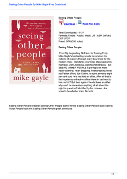 Seeing Other People By Mike Gayle Free