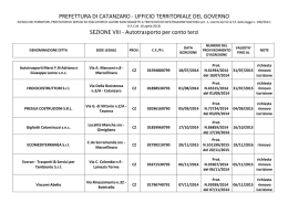 PREFETTURA DI CATANZARO - UFFICIO TERRITORIALE DEL