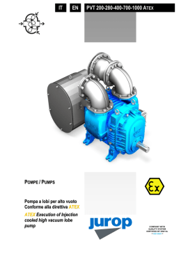Pumps PVT200-280-400-700-1000 Atex