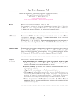 cv completo in formato pdf - Imati