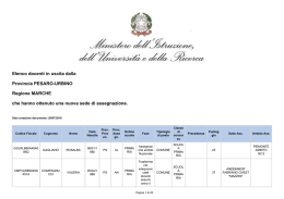Bollettino - Ufficio Scolastico Provinciale di Pesaro e Urbino