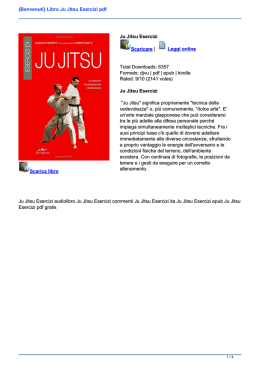 {Benvenuti} Libro Ju Jitsu Esercizi pdf