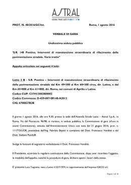 Verbale 11a seduta