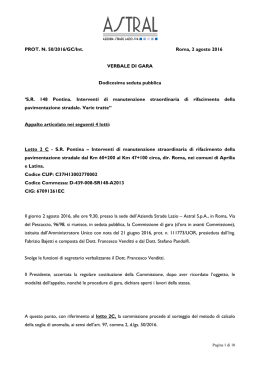 Verbale 12a seduta