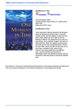 Read One Moment in Time PDF EPUB ebook