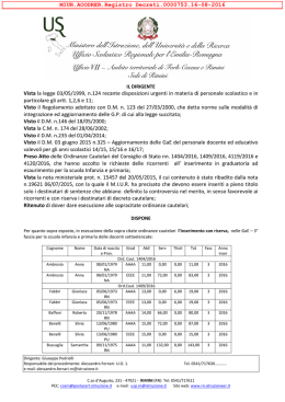 05-08-2016 - Decreto inserimento in gae con riserva