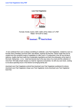 Leon Fast Vegetarian Grey PDF