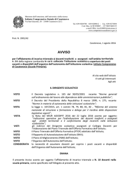 AVVISO - ComprensivoCasatenovo.gov.it