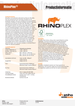 Productblad RhinoPLEX
