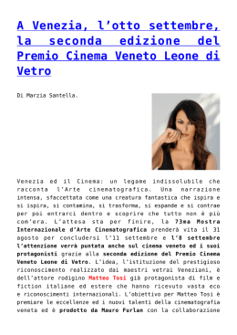 A Venezia la seconda edizione del Premio