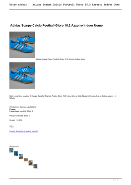 Adidas Scarpe Calcio Football Gloro 16.2 Azzurro