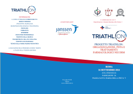 Progetto Triathlon: Organizzazione, PDTA e Trattamenti