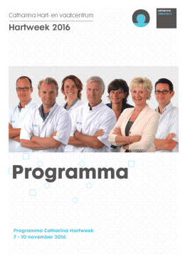 Programma - Catharina Ziekenhuis