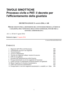 DL_168_2016_tabella delle novita pdf PDF