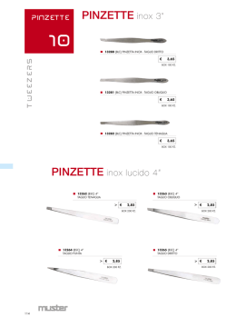 PINZETTE inox 3&rdquo;