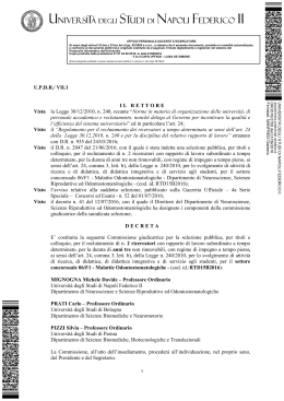 DR/2016/2708 del 01/09/2016 - Università degli Studi di Napoli