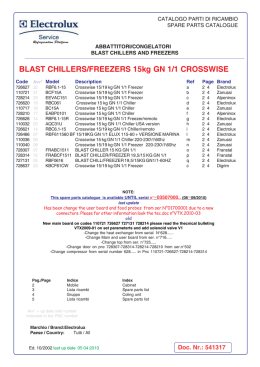 BLAST CHILLERS/FREEZERS 15kg GN 1/1 CROSSWISE