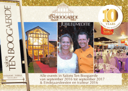 jubileumeditie - Ten Boogaerde