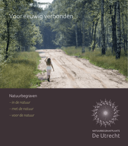 Onze brochure - Natuurbegraafplaats De Utrecht