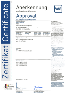 Anerkennung ApprovaL (0