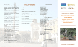 Programma del Convegno SIPED di Lecce