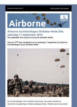 Nieuwsbrief Airborne