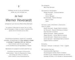 Werner Heveraedt - Vandecandelaere