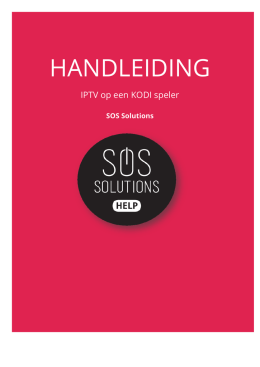 handleiding - SOS Solutions
