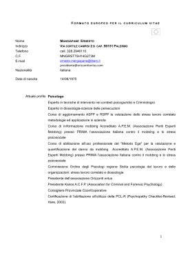 1 Nome Indirizzo Telefono cell. 328.2946110