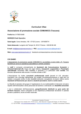 CV Comunico - Associazione Comunico