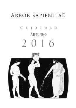atalogo Arbor Sapientiae Autunno 2016.