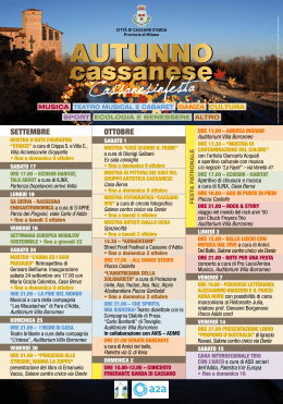 Autunno Cassanese 2016 - Comune di Cassano d`Adda