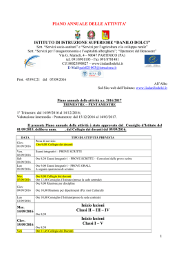 piano annuale delle attivita - IISS Danilo Dolci di Partinico