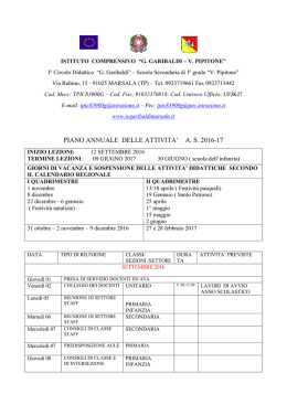 piano annuale delle attivita` as 2016-17 - ic "g. garibaldi