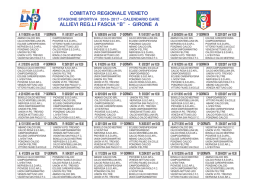 Calendario Allievi Sperimentali - Vigontina San Paolo FC SSD a rl