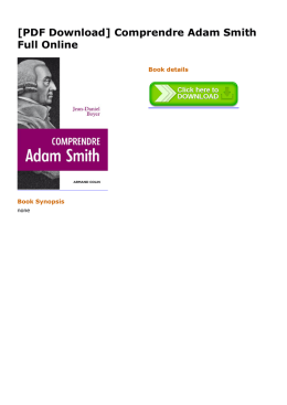 [PDF Download] Comprendre Adam Smith Full Online