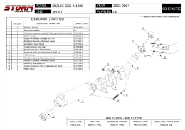schematic year line model muffler suzuki gsx-r 1000 sport gp