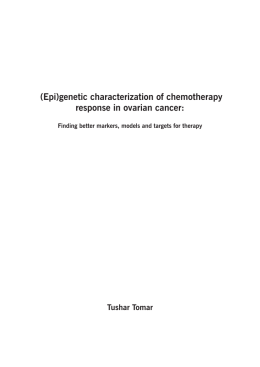 genetic characterization of chemotherapy response in ovarian cancer