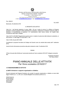 piano annuale delle attivita - "Gianni Rodari" di Baranzate