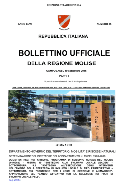 repubblica italiana bollettino ufficiale della regione molise