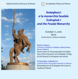 Svatopluco I e la monarchia feudale