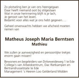 Matheus Joseph Maria Berntsen